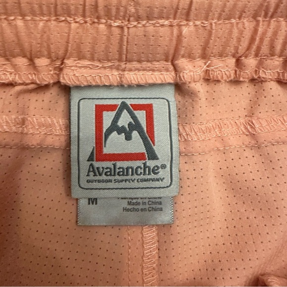 Avalanche Coral Peach Athletic Shorts Adjustable Fit Size Medium - Picture 5 of 7